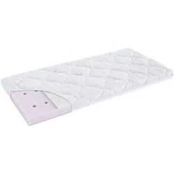 Träumeland Matratze Brise light für Wiege, 90x40 cm Anti Allergie Kaltschaum, weiss