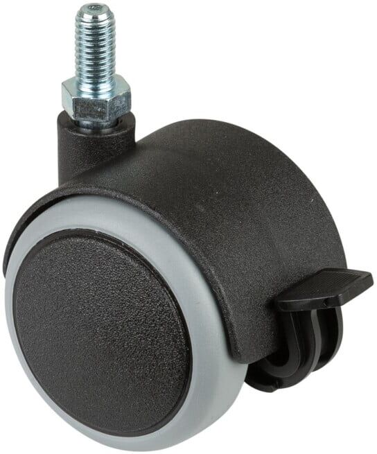 Roulette double en plastique avec frein BS Rollen (F86.050.G08)
