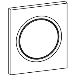 Mepa Frontplatte Urinal-Druck-, spüler MEPAzero, weiß, 590257 590257