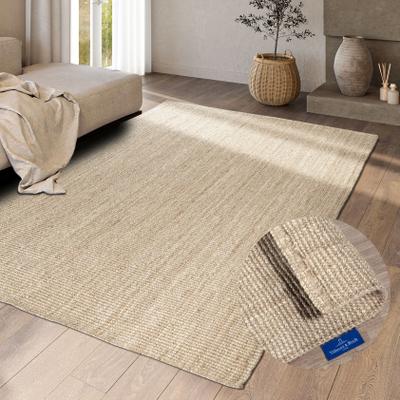 Teppich VILLEROY & BOCH "Rosalie Juteteppich", weiß (naturweiß), B:160cm H:10mm L:230cm, Jute, Teppiche, Teppich, Läufer, 100% Jute, Natur, Wohnzimmer, Esszimmer, Schlafzimmer, GRS