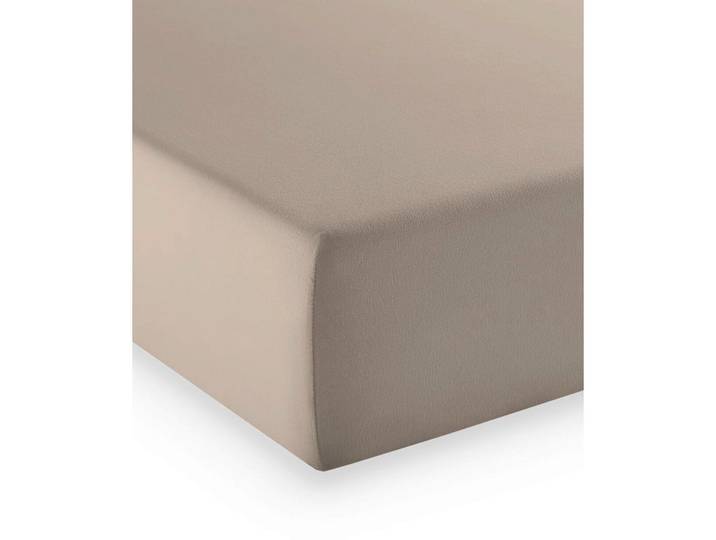 Fleuresse Spannleintuch, Taupe, 150x200 cm, Oeko-Tex® Standard 100, für Wasserbetten geeignet, Heimtextilien, Bettwäsche & Leintücher, Leintücher, Spannleintücher
