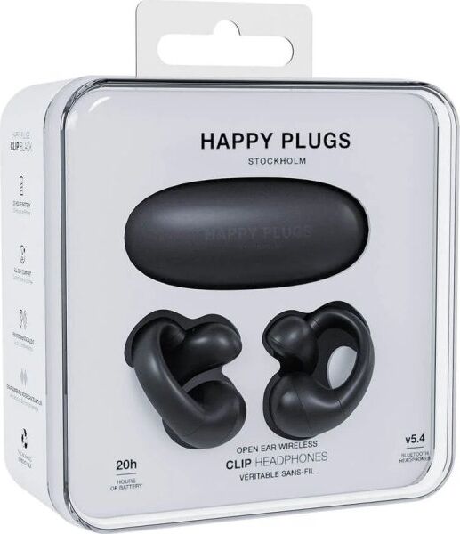 Happy Plugs Høretelefoner, Trådløse, Sort