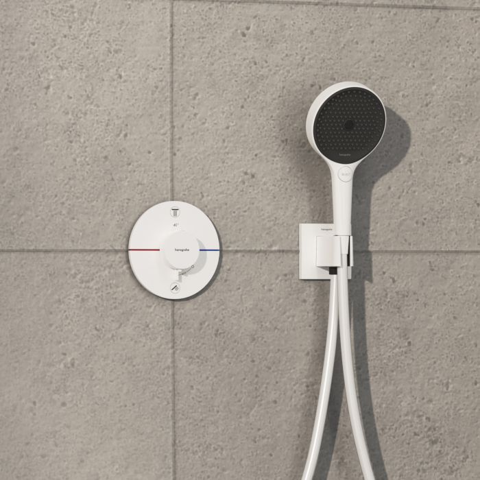 Hansgrohe ShowerSelect Comfort S Thermostat 15554700 UP, für 2 Verbraucher, ohne Sicherungskombination EN 1717, mattweiß