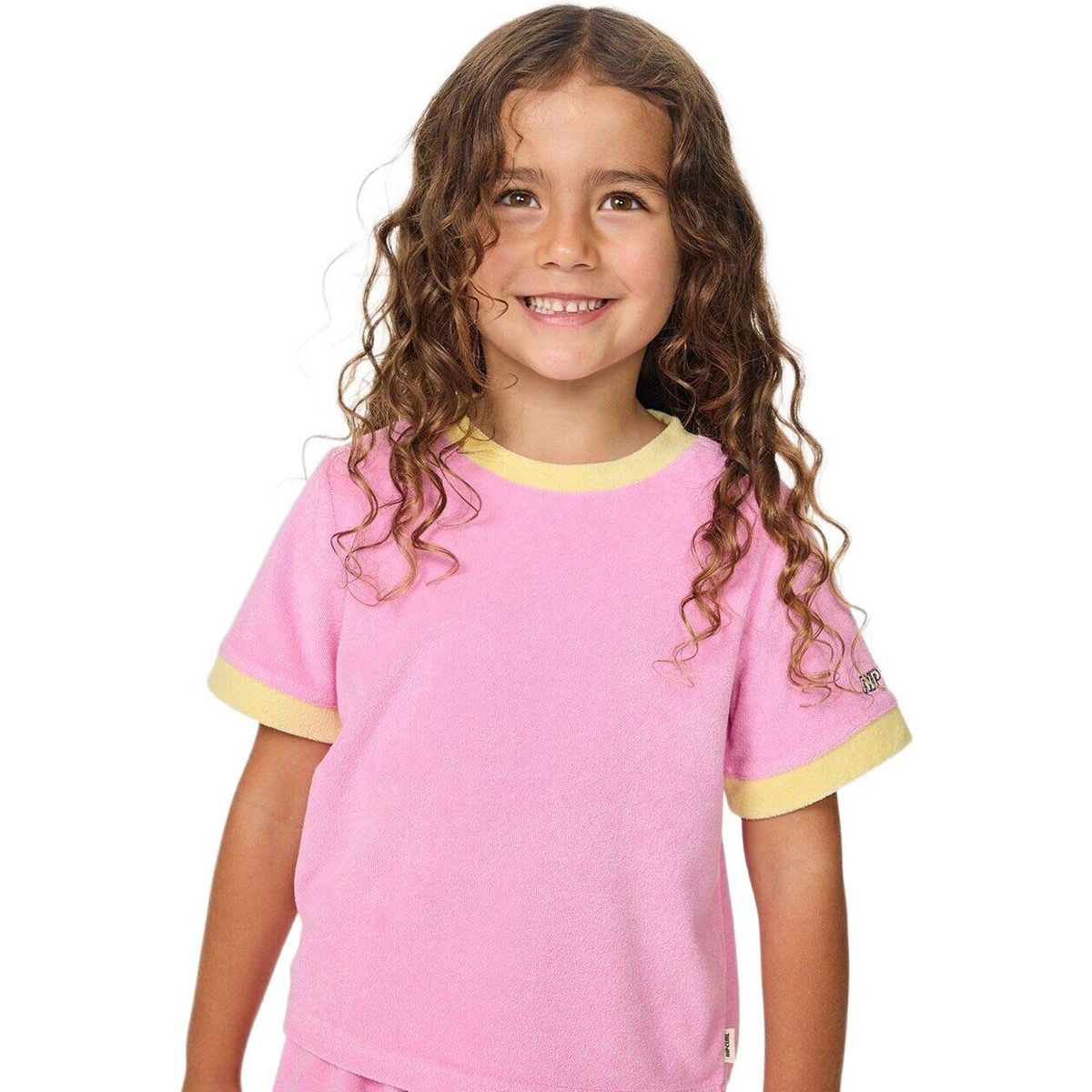 RipCurl Ride The Wave Terry Tee-girl pink (0020) 45689 04WJTE-0020-1-2