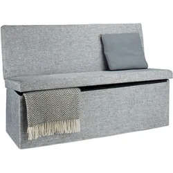 Relaxdays, Hocker, Faltbarer Sitzhocker (114 x 38 x 73 cm)