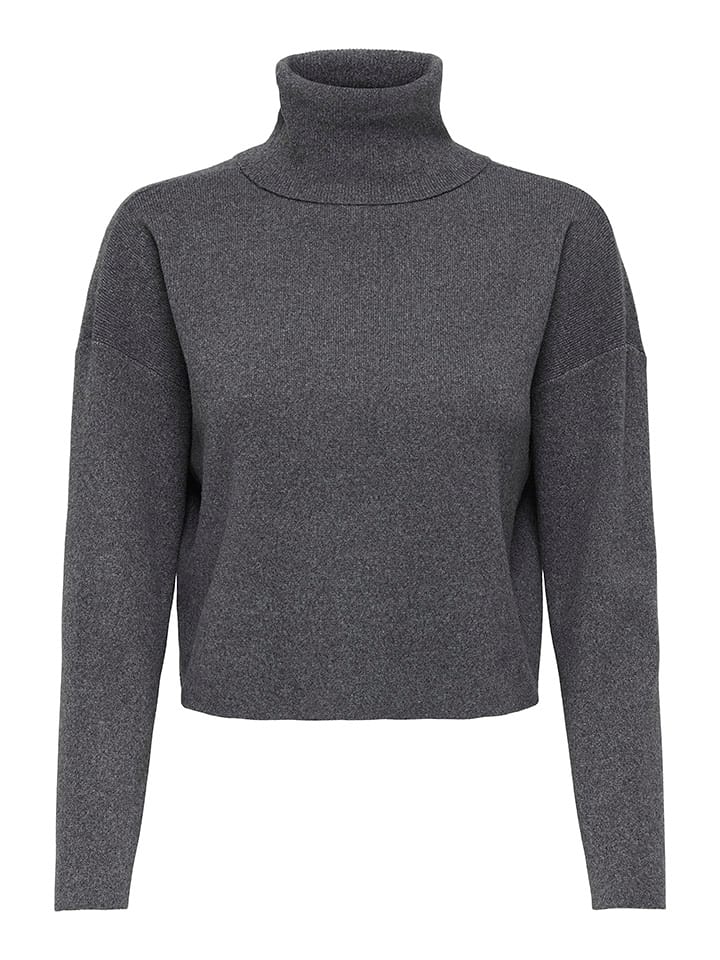 ONLY Rollkragenpullover in Anthrazit - L