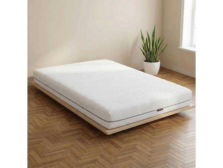 7-Zonen Taschenfederkernmatratze Mims 160 x 200cm Strukturstoff Weiß