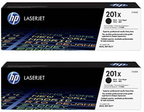 HP 201X Pack 2 toners negros (CF400X)