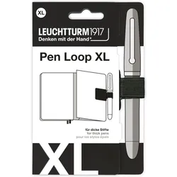 Leuchtturm 1917 XL selbstklebender Stifthalter, schwarz