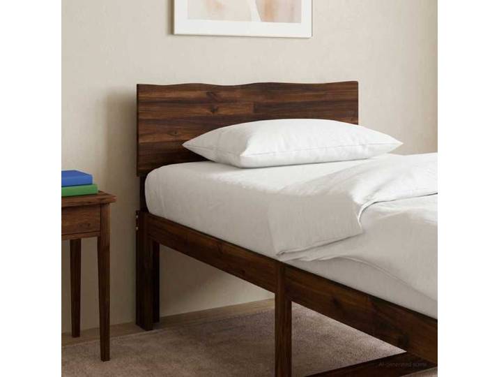 Tête de lit en bois brut ROSTOCK Marron foncé 90 cm 903269