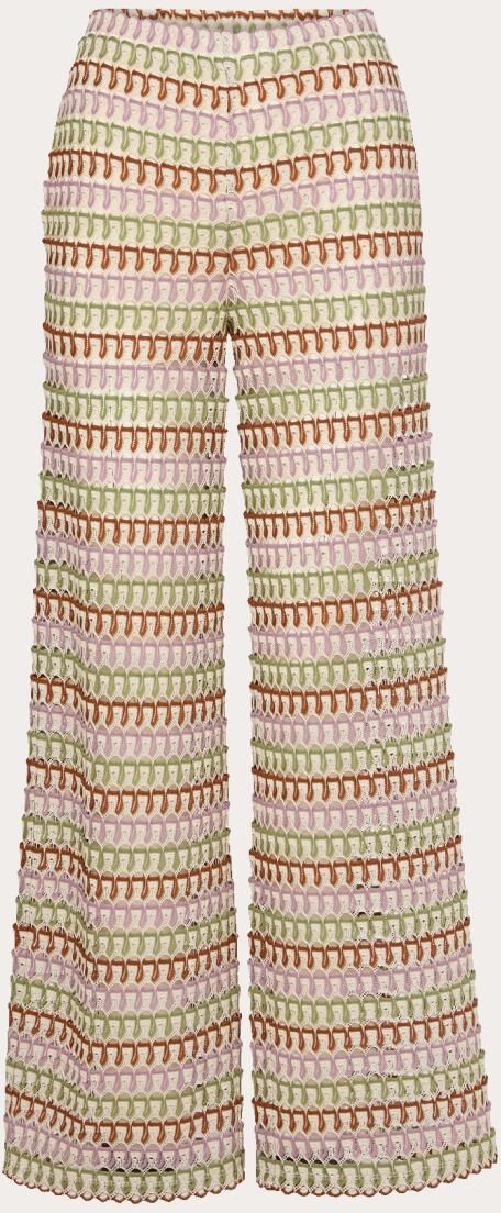 Veronica Beard Pantalón Fatima de crochet.  (XL) Crudo