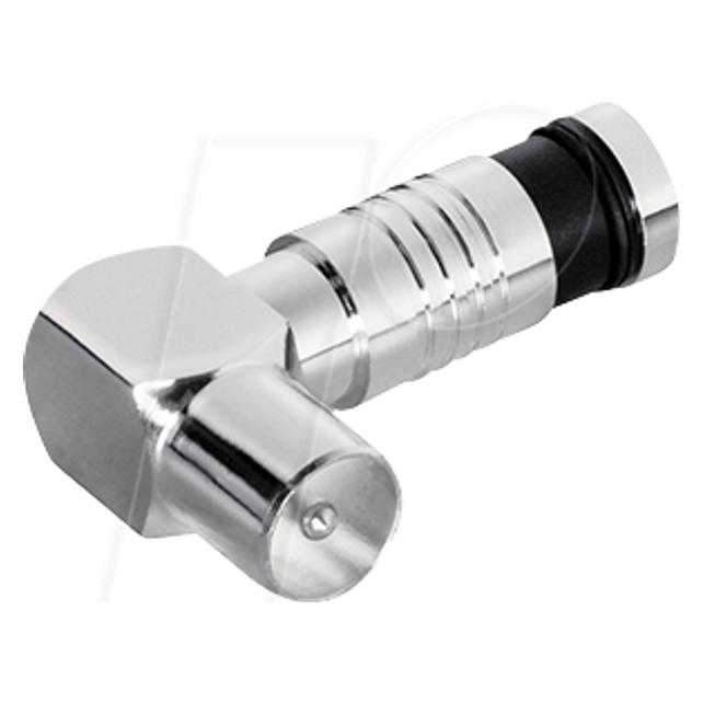 Maxtrack IEC-Winkelkompressionsstecker (MATR FSQW1L-4012386067269)