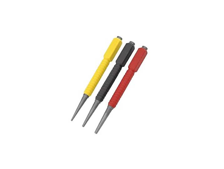 STANLEY 0-58-930 Chasse clous avec Dynagrip\, Multicolore\, Set de 3 Pièces