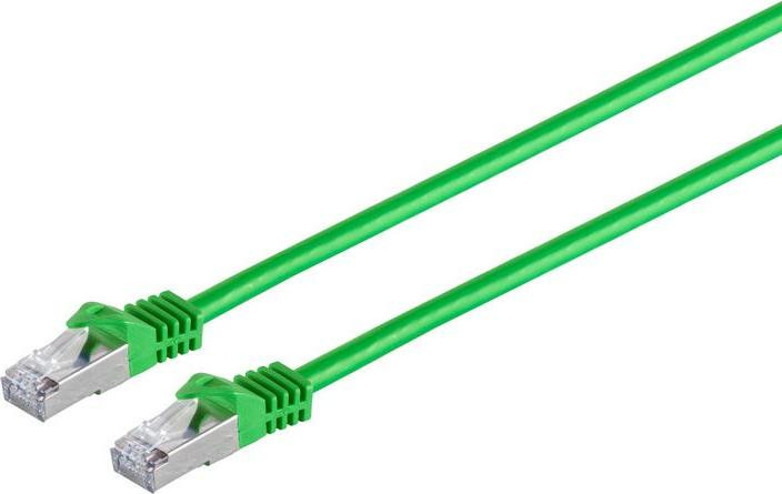 MicroConnect SFTP720G Cat7 S/FTP Netwerkkabel met RJ-45 connectoren, 20 meter, groen