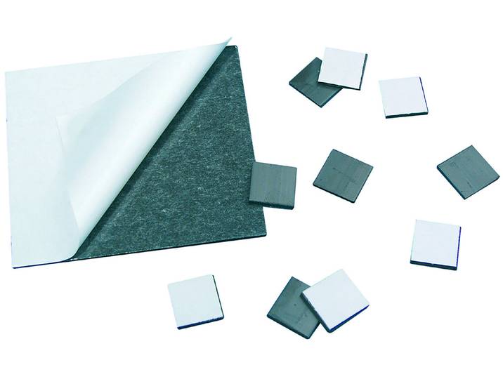 Rayher Selbstklebende Magnetfolie 15 × 15 × 2 mm 10 Stück