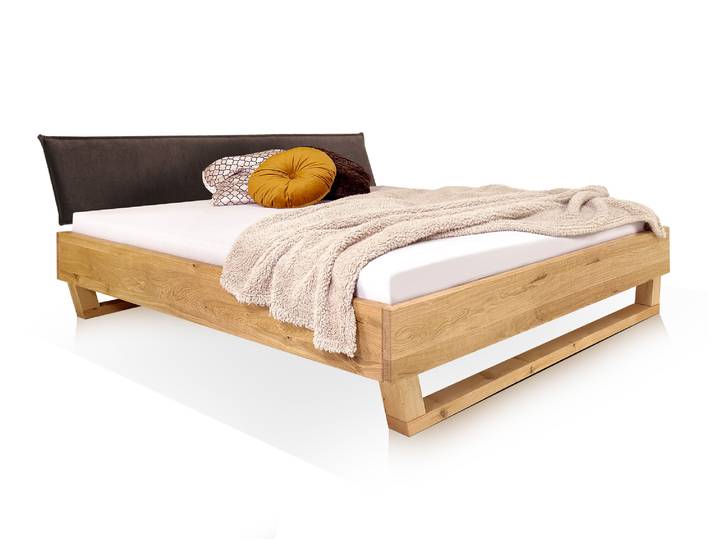 DAKONA Holz-Kufenbett mit Polsterkopfteil, Material