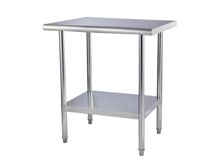 YPIOUREN Edelstahl Arbeitsplatte 201, Küchenarbeitsplatte Ölbeständig, mit Einer Tragfähigkeit von 300 Kg und Verstellbaren Füßen(151x61x85cm/59.4x24x33.5in)