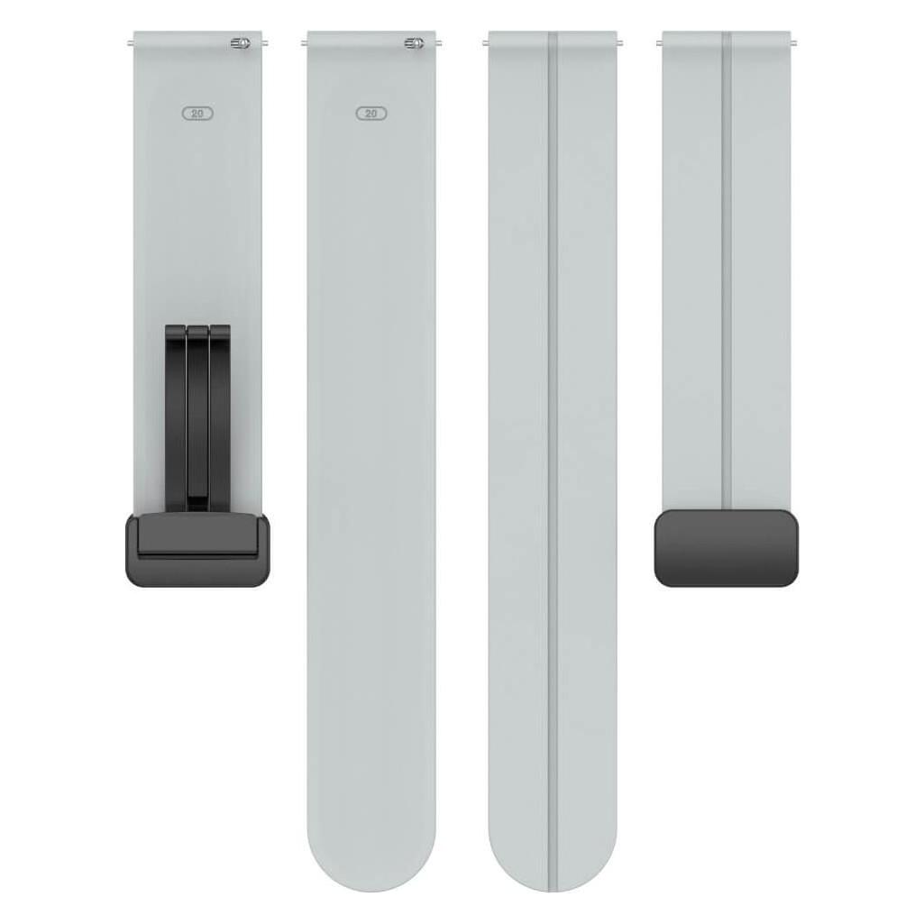 Cover-Discount Silikon Ersatzarmband 20mm grau (20 mm, Silikon) (680604694H)