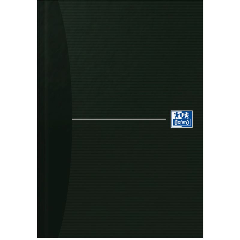 OXFORD Notizbuch Office Essentials DIN A5 liniert, schwarz Hardcover 192 Seiten