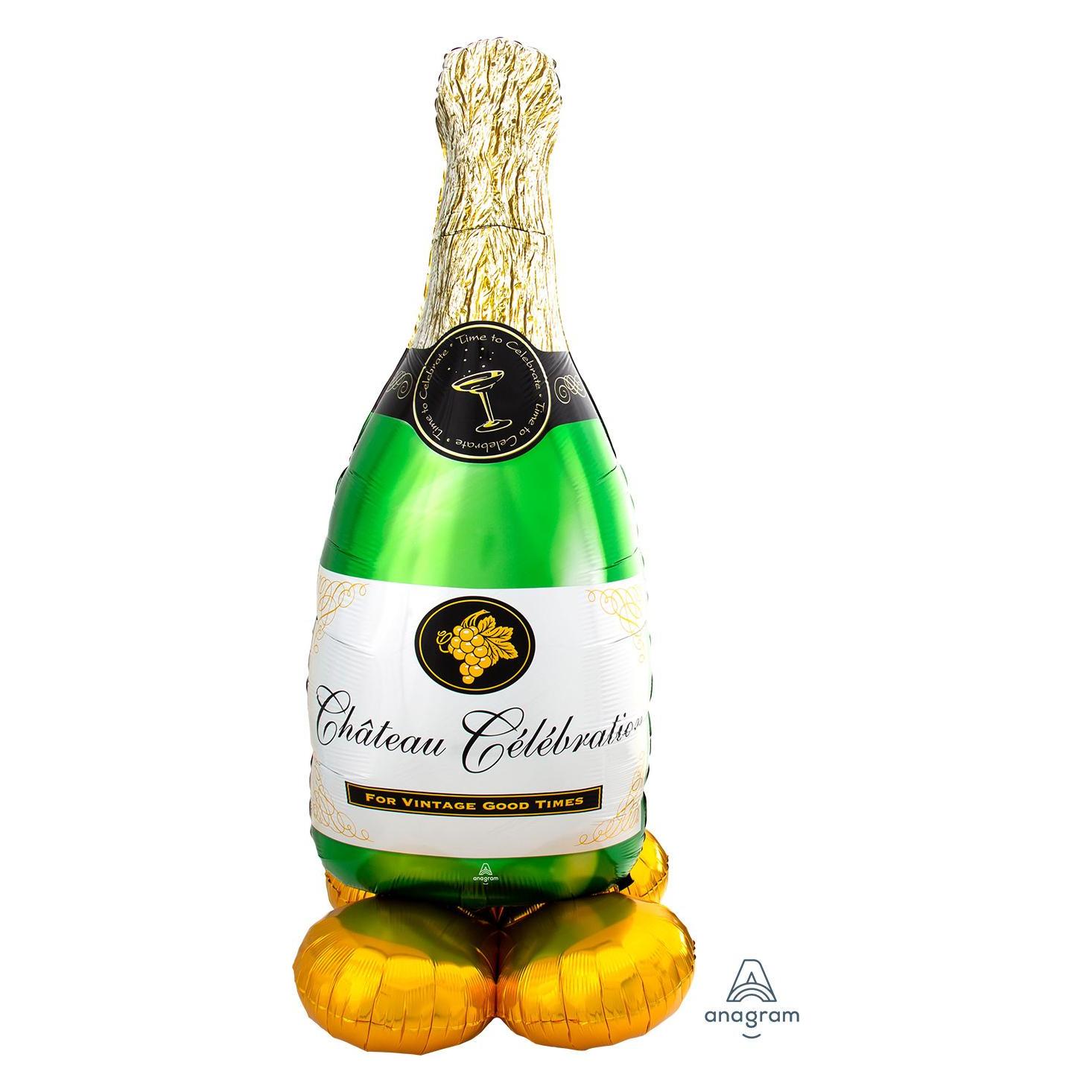 Magni Folienballon AirLoonz Champagnerflasche 152cm (3x) (8312011)