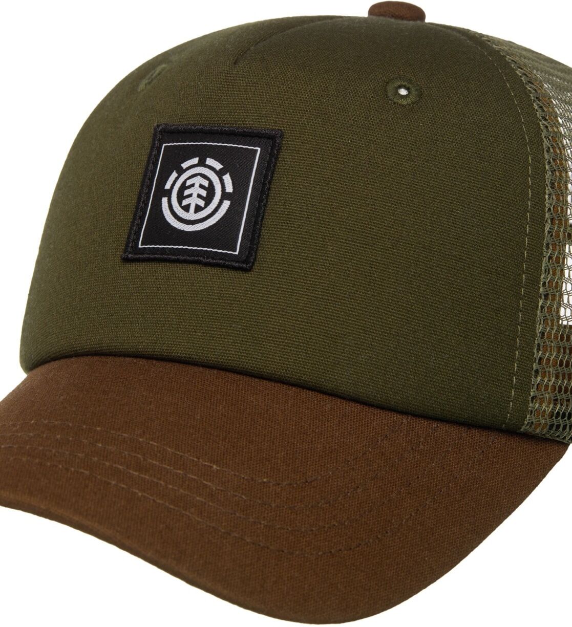 Trucker Cap ELEMENT "Icon Mesh", Herren, grün (aluminum), Obermaterial: 100% Baumwolle., Caps Trucker Cap aluminum Einheitsgröße
