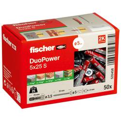 Fischer 535458 DUOPOWER 5x25 S LD 2-Komponenten-Dübel 25 mm 5 mm 50 St.