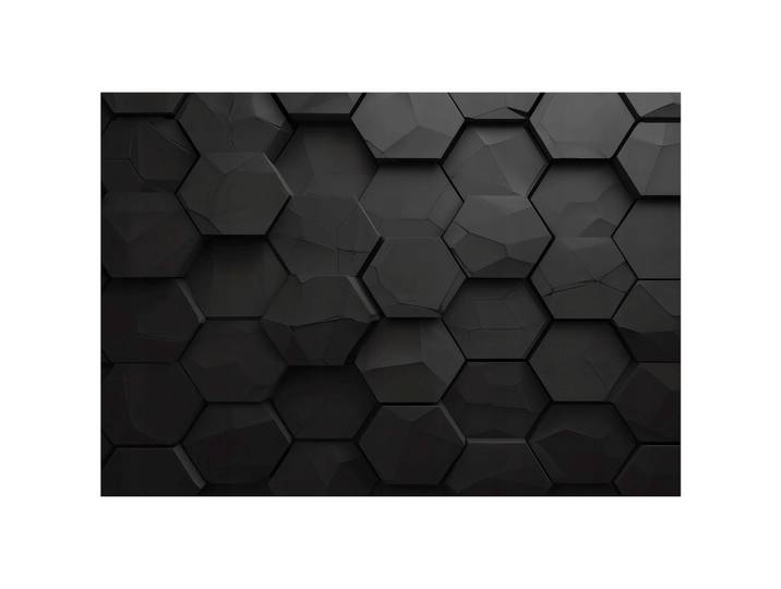 FOTOTAPETE Jungen Sechsecke Schwarz 200x140 cm