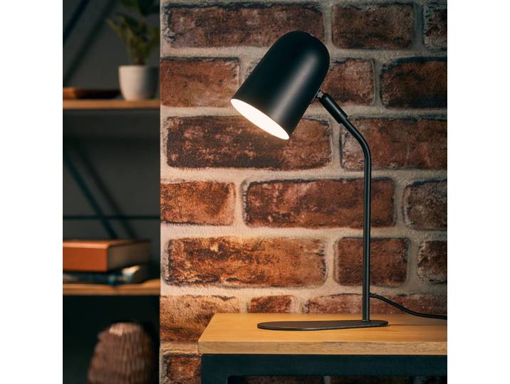 Brilliant Tischlampe Tong, schwarz, für Wohn- / Esszimmer, Metall, Modern