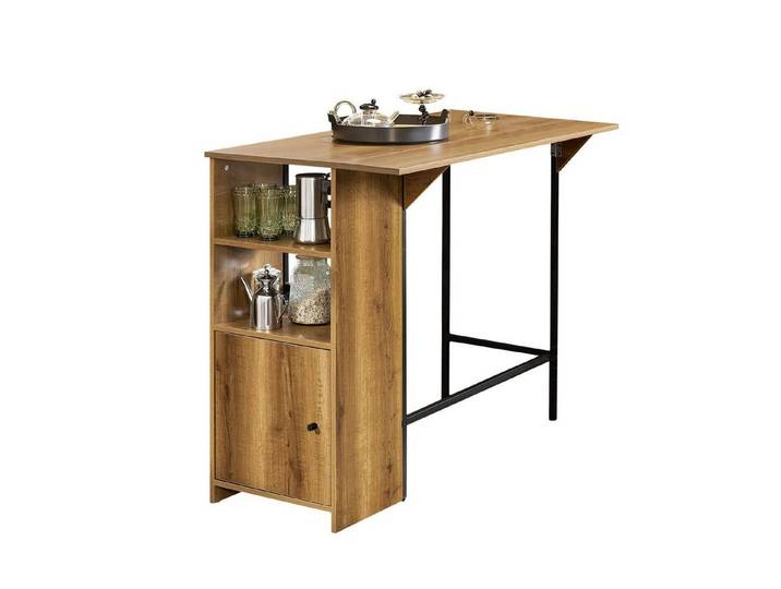 SoBuy Bartisch FWT98, mit Arbeitsfläche Esstisch Küchentisch Bistrotisch Stehtisch