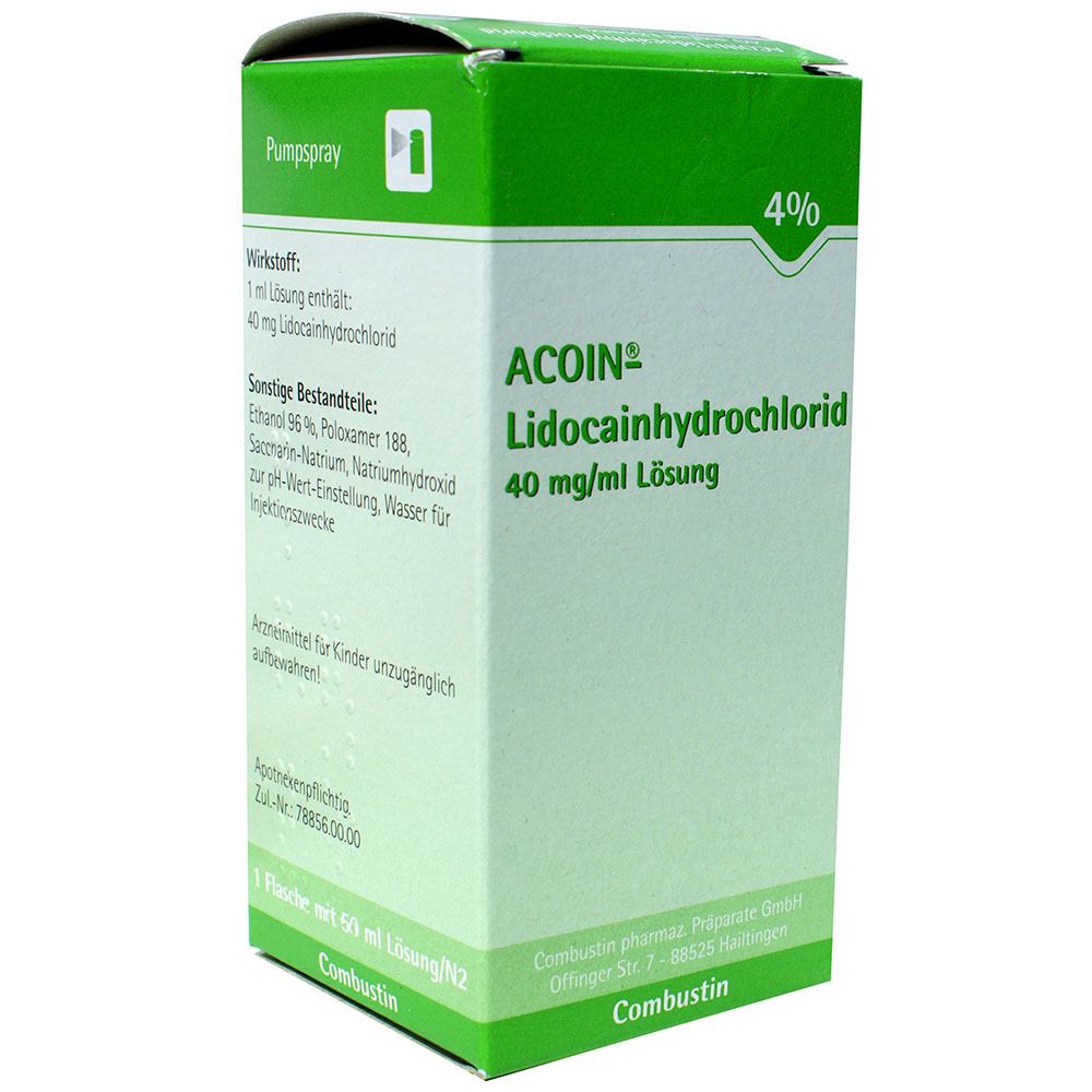 ACOIN-Lidocainhydrochlorid 40 mg/ml Lösung 5x50 ml