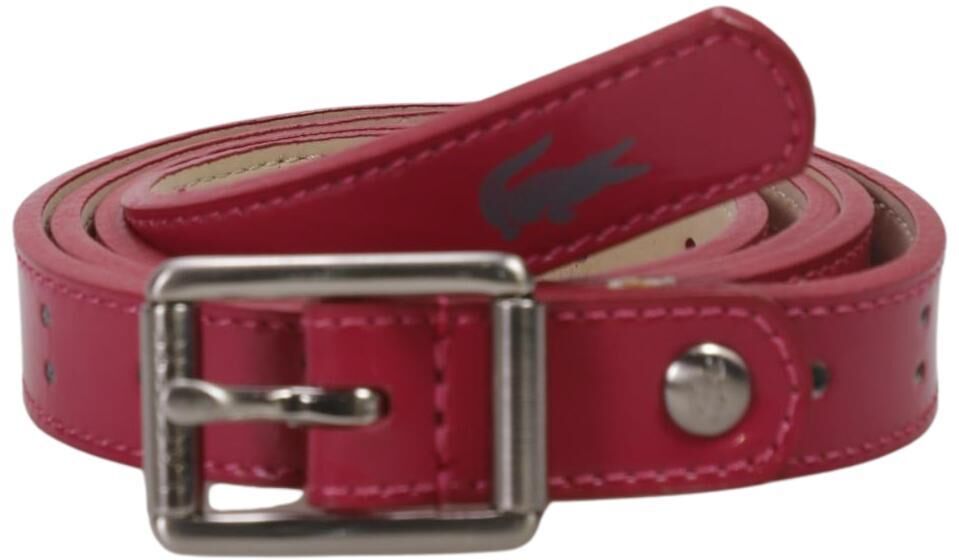 Lacoste Damen Gürtel, Pink, Gr. 85, Leder - Second Hand