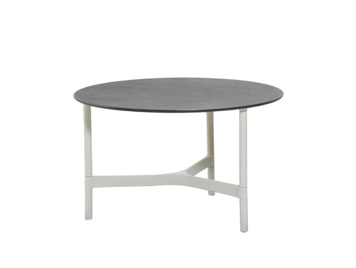 Cane-line Twist Couchtisch medium Ø70 cm Fossil Black-White