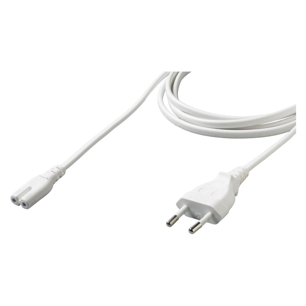 Fuj Tek CEE 7/16 C7 Stromkabel, Weiss, 3m (3 m) (57647177)