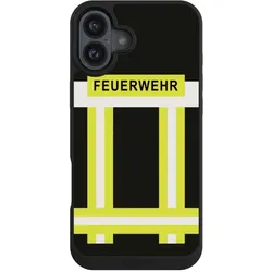 Nivocase Handyhülle für Apple iPhone 16 Plus Hülle NIVOpure Case Schwarz Beruf Feuerwehr Feuerwehrmann (Apple iPhone 16 Plus), Smartphone Hülle, Schwarz