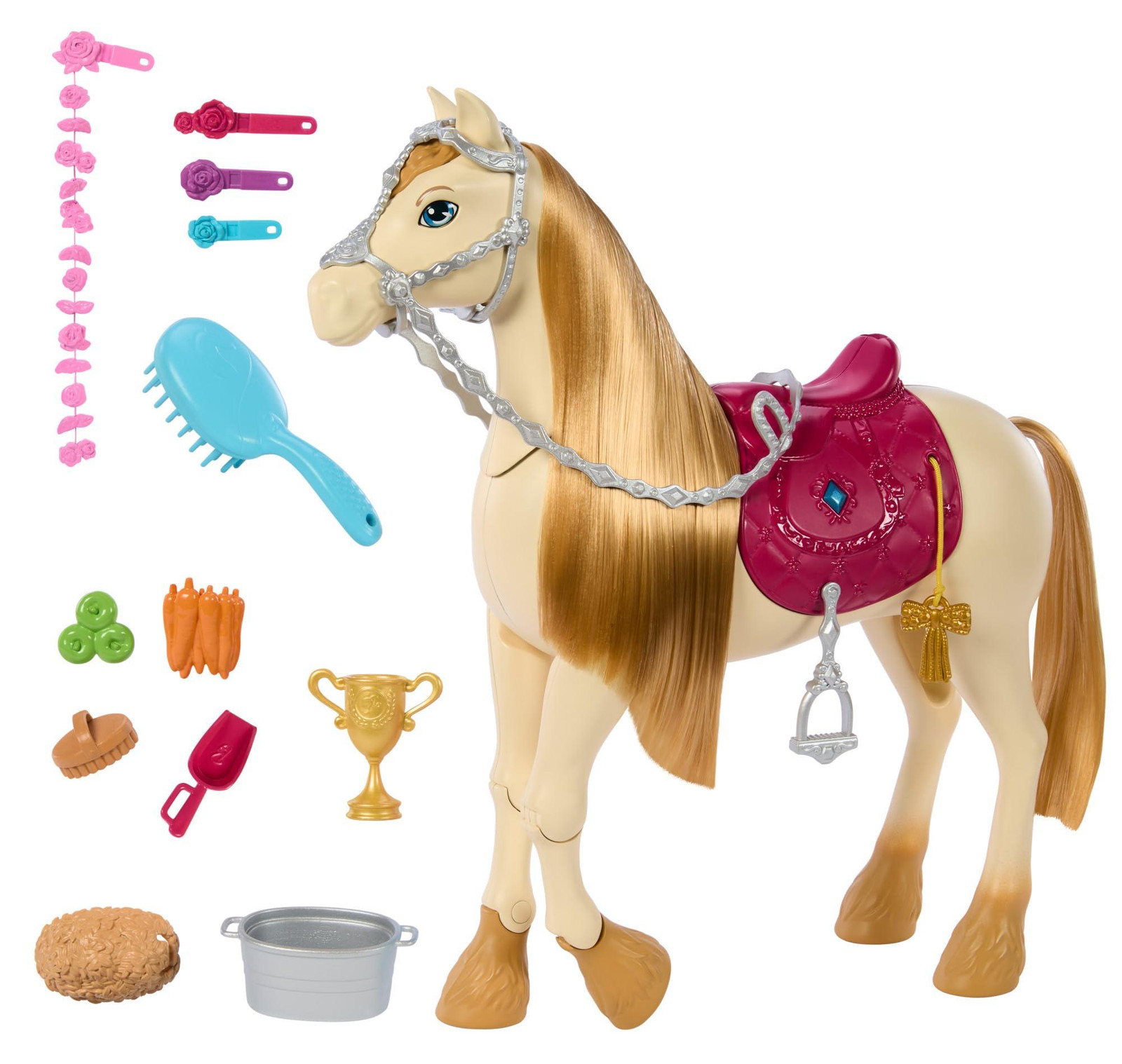 Barbie Mysteries In Pursuit of the Lost Horse met paard Tornade HXJ42