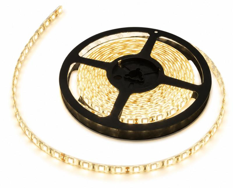 Rebel LED-strip warm wit, 5 meter, 5050SMD, IP65, 12V, 5,5W