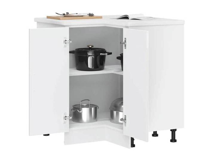 Caisson de cuisine Blanc - LEMON® Armoire d'angle de cuisine Kalmar - Blanc brillant - 962 - Soldes