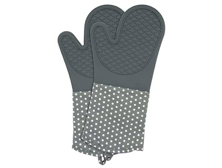 WENKO Gants de cuisine Silicone gris 1 paire Gris