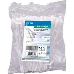 Watteträger 15cm mit Großem Wattekopf 50 ST