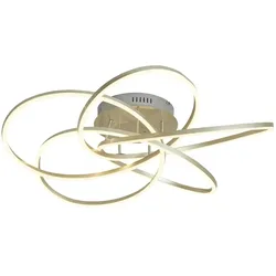 Meisterleuchten LED-Deckenleuchte  Nickel-matt   , silber , Maße (cm): H: 16  Ø: 78