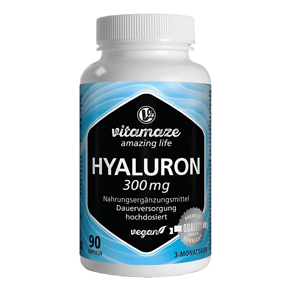 Vitamaze GmbH Vitamaze HYALURONSÄURE 300 mg hochdosiert vegan 13947391