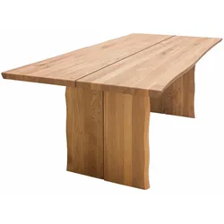 BAUMKANTENTISCH Massiv Danya 160 x 90 x 75 Esstisch Holz massiv Wildeiche geölt