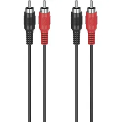 HAMA Audio-Kabel, 2 Cinch-Stecker - 2 Cinch-Stecker, 1,5 m