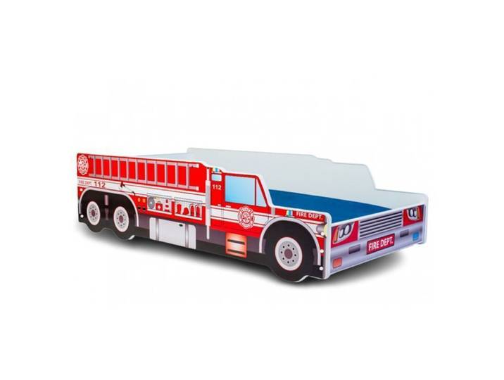 Lit enfant  FIRE TRUCK  sommier avec matelas 160x80 cm