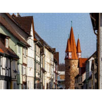CALVENDO Puzzle Dünzebacher Turm Eschwege | 1000 Teile Lege-Größe 64x48cm Foto-Puzzle für glückliche Stunden