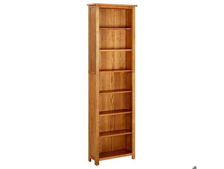 Bibliothèque 7 niveaux 60 x 22 x 200 cm en bois de chêne massif