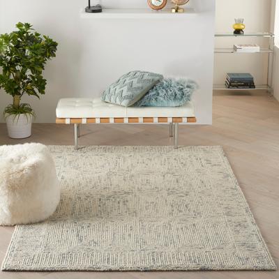 Nourison Vail Textured Modern Hand-tufted Looped Wool Area Rug