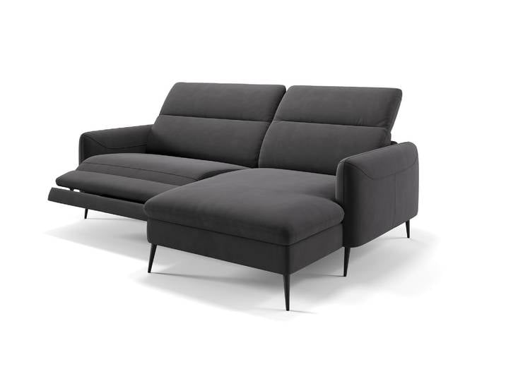 Stoff Ecksofa MESSINA Mini Stoffsofa Stoffcouch Kleine Eckcouch