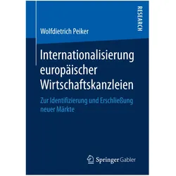 Internationalisierung europäischer Wirtschaftskanzleien, Fachbücher von Wolfdietrich Peiker