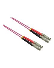 ROLINE LWL Kb. 50/125µ OM4 LSH/LSH 2m Kabel LWL-Kabel Duplex low-smoke zero-halogen Glasfaser Violett (21.15.9492)